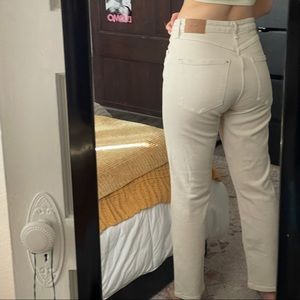 Vintage slim cream pant